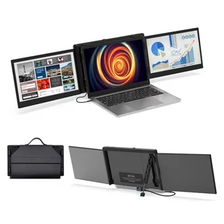 Spr-Display FHD Game Computer Accessories Splitter Triple Monitors Video Visualizer P2S Tela Plástica Preta Para Laptop Somente Compatível Com O Windows Operating System Office Electronics