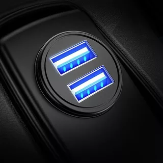 Carregador De Carro , Menor 4.8A Porta De USB Totalmente Metálica Adaptador De Carga Rápida Descarga