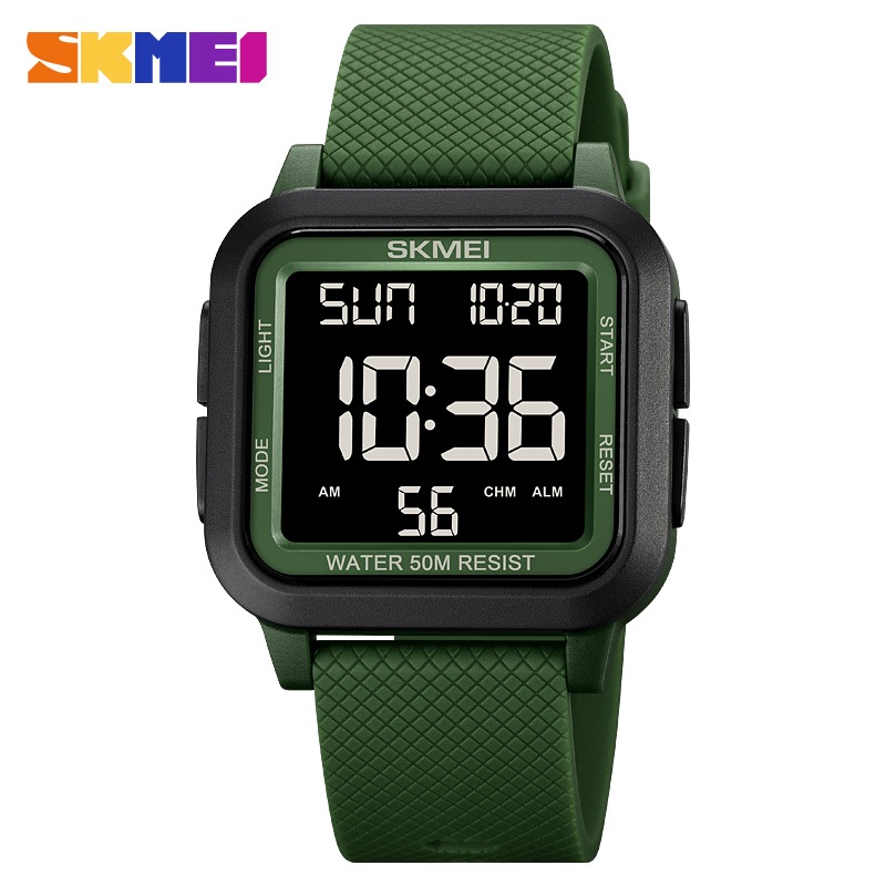 SKMEI 1894 Relógio Eletrônico Esportivo Militares Homens À Prova D'água Display LED Digital