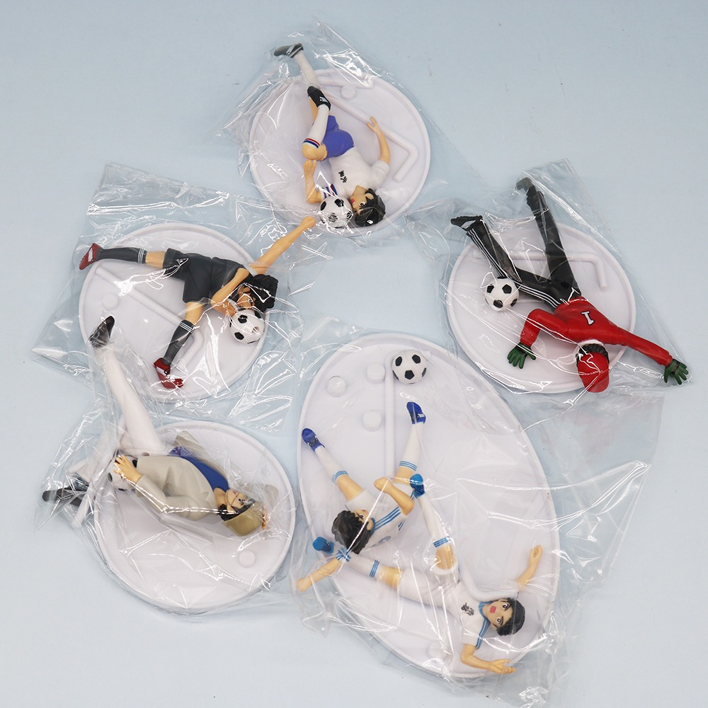 6Pcs/Set Anime Capitão Tsubasa Figura Ozora Misaki Taro Kojiro