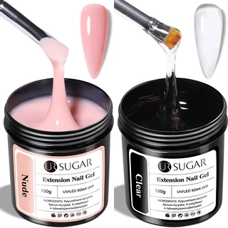UR Açúcar 150g 2pcs Gel Lácteo Branco De Extensão Rápida Conjunto De Base De Borracha Neon Embebido Em UV LED Arte Das Unhas Verniz em Oferta na Shopee