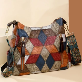 Bolsas Femininas Grande Elegante Luxo Alça De Ombro Larga Em Couro PU