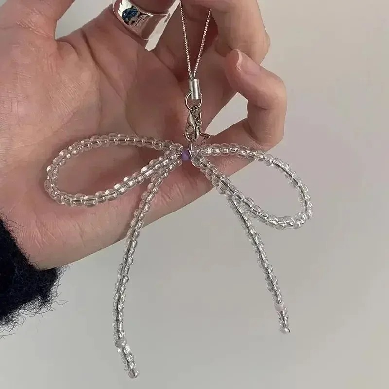 Y2K Silver Star Phone Chain Corrente De Pulseira De Encanto Curto
