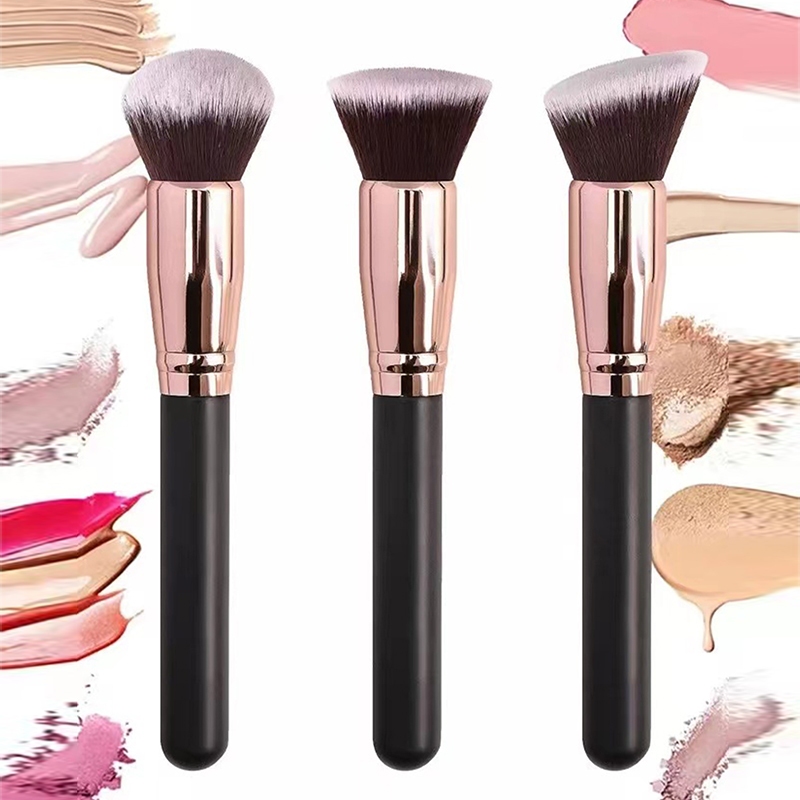 Pincel para pó solto, pincel para base, Blush, cerdas macias, portátil ...