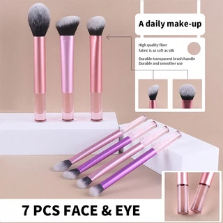 7pcs Conjunto de Escova Profissional de Maquiagem Inclui Escova de Contorno, Escova Fundadora, Escova para Sombra dos Olhos, Escova de Destaque, Sombra do Nariz