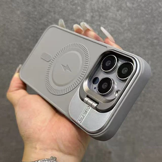 Magnetismo De Luxo Carregamento Sem Fio Com Suporte De Espelho Para iPhone 16 Pro Max 15 14 13 12 11 Plus