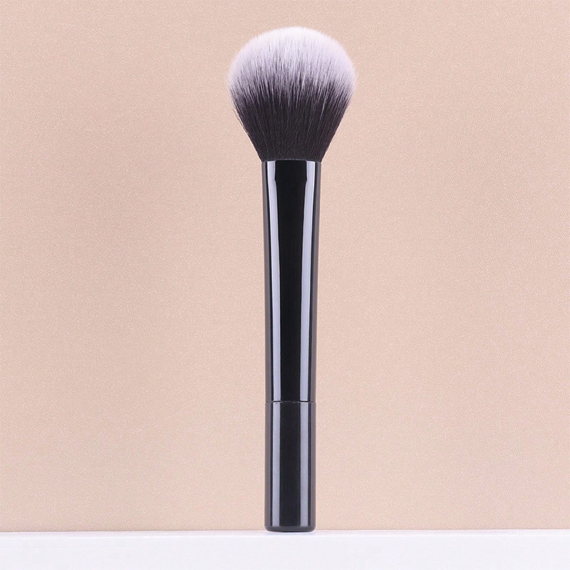 1pcss Escova em pó solta usada para imersão Apropriar quantidade de pó solto, quando usando escova em pó solta para imersão de pó solto, boa elasticidade, toque suave Fácil de agarrar pó, muito uniforme de colorir, fazer maquiagem naturalmente não mascara