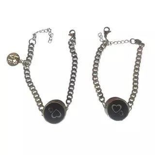 Vibração E Iluminação Para Pulseiras De Casal , Pulseira De Toque A Longa Distância/Presentes De Relacionamento Namorada Inteligente