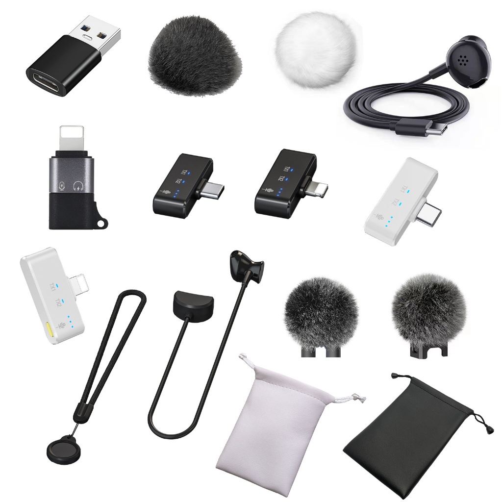 Acessórios Para Microfones Sem Fio Lavalier Gravação De Vídeo Ao Vivo Em Estúdio