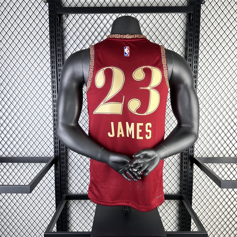 James NO . 23'24 Cleveland City Edition Basquetebol De Alta Qualidade Prensado Por Calor Jersey