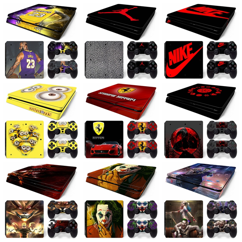 Autocollant - Sony - PS4 - Vinyle - 2 pièces - Feuilles vertes