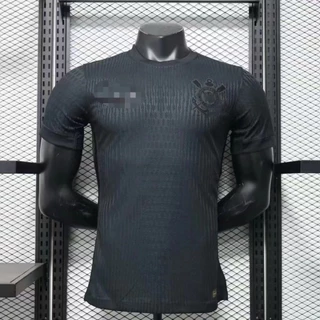 2425 Última versão do jogador Colintien Away Black Short-Sleeved Football Jersey Homens
