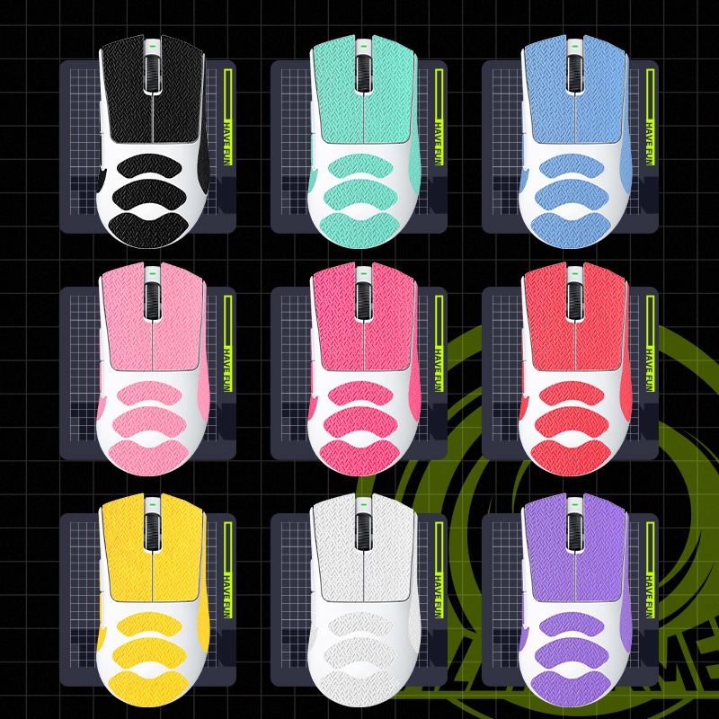 TALONGAMES Mouse Grip Tape Lizard Textura Da Pele Para Razer DeathAdder V3 Pro Wireless