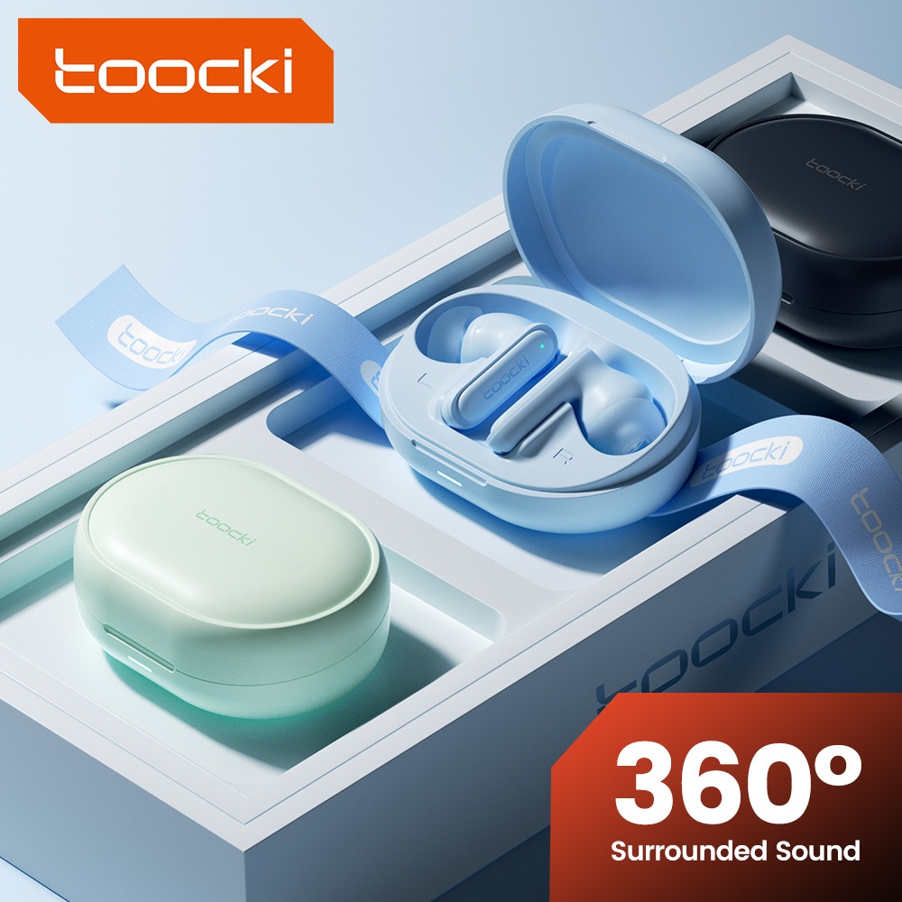 Toocki Bluetooth 5.3 TWS Fone De Ouvido Intra-Auricular Sem Fio Cancelamento De Ruído