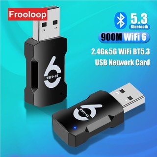 Adaptateur Carte Réseau WiFi Dual Band 900Mbps WiFi6 Bluetooth 5.3 - PC