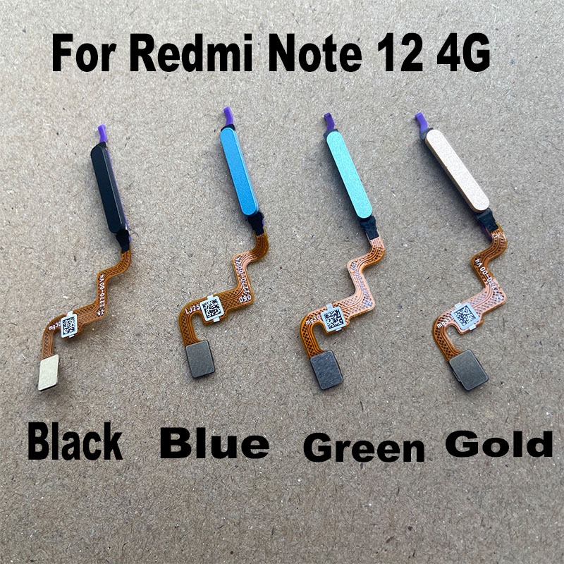 Para Xiaomi Redmi Nota 12 4G 5G Sensor De Impressão Digital Scanner ...