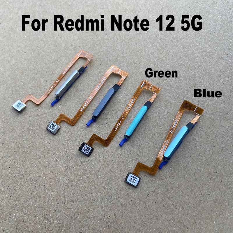 Para Xiaomi Redmi Nota 12 4G 5G Sensor De Impressão Digital Scanner ...