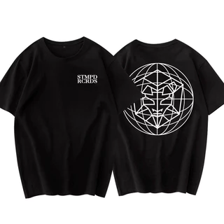 Cem Big dj Clothes martin garrix Little martin garrix Música Eletrônica Puro Algodão Camiseta de manga curta Casal