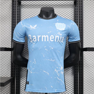 Camiseta Esportiva Masculina De Futebol 23/24 Leverkusen Terceiro kit De Manga Curta Para Homens