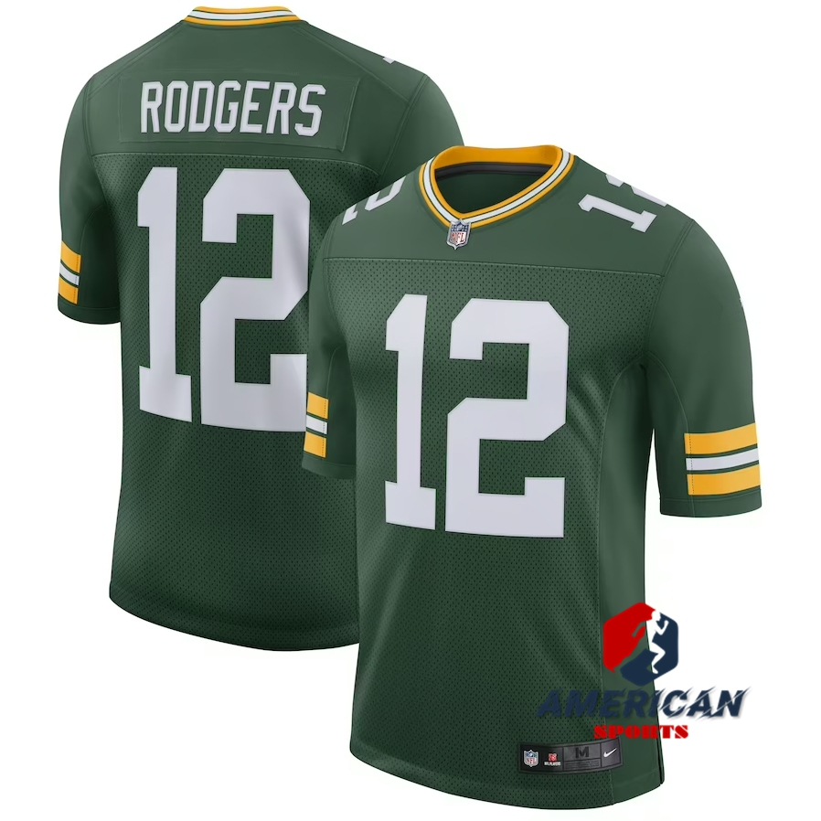 Camisa Masculina Green Bay Packers Aaron Rodgers Regata Verde Limited ...