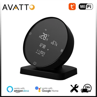 AVATTO Tuya WiFi IR Controle Remoto Com Sensor De Temperatura E Umidade , Controlador Infravermelho Doméstico Inteligente 3 Em 1 Para Alexa Google