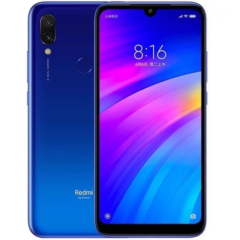 XiaomiRedmi7 (6GB + 128GB) Dual SIM 100 % original Versão global Segunda Mão Telefone 95novo