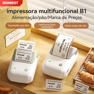 NIIMBOT B1 Impressora Térmica Portátil De Bolso De Etiquetas Sem Fio Fotográfica