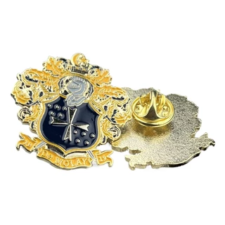 Acessórios De Moda Revestimento Demolay Revestido A Ouro Do Pino De Colarinho De Braços Tamanho 1,25 Polegadas