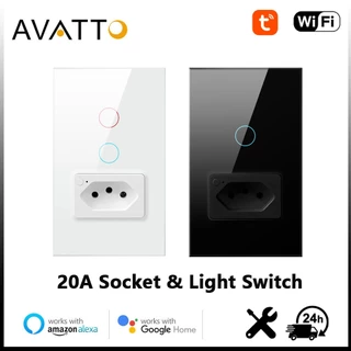 AVATTO WiFi Touch Smart Switch Botões Compatível com VOZ Alexa e Google Assistant COIBEU