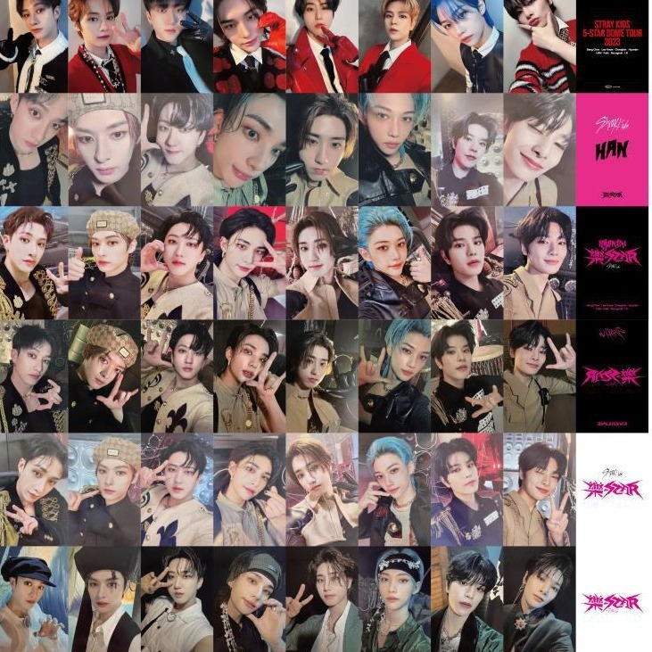 50-55pcs STRAY KIDS Holographic Laser Lomo cards Perfect Day with