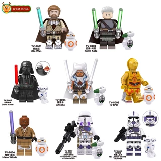 Star Wars Building Block Dolls Obi-Wan Windu Bonecas Colecionáveis De Aniversário mini Brinquedos Infantis