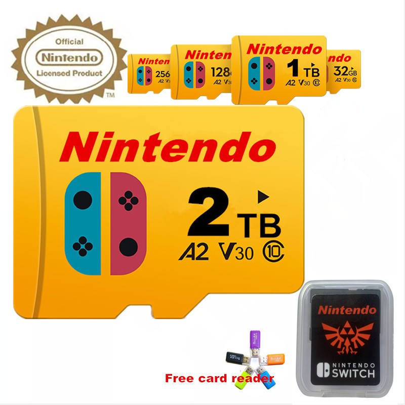 Produto Licenciado NINTENDO 1TB 2TB Super Cartão De Memória Para Câmeras Telefônicas Switch Jogo MP4