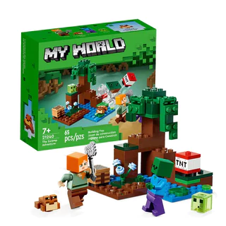 Minecraft 21240 Swamp Adventure Crianças Crianças Montadas em Bloco Educacional Presente de Brinquedo para Menino