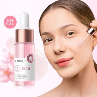LAIKOU Japan Sakura Facial Serum Cherry Blossom Remove Spot Essence Skin Rejuvenation 17ml em Oferta na Shopee