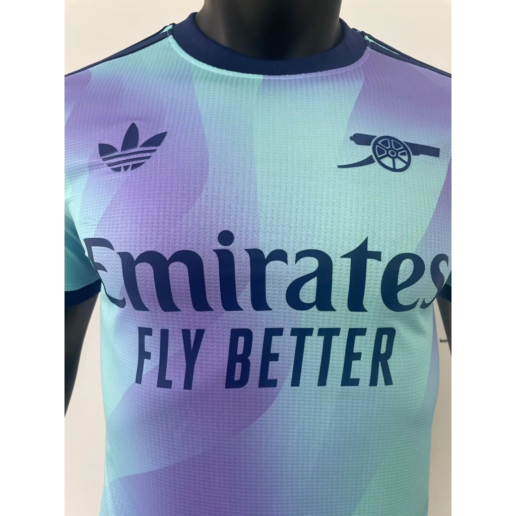 Jogador Versão Arsenal FOotball Jersey 24 25 Camisas De Futebol Masculino Para O Terceiro