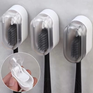 Caixa Para Escova De Dentes À Prova D'água De Poeira-Suporte Automático Montada Na Parede Multifuncional Sem Furos-Acessórios Banheiro