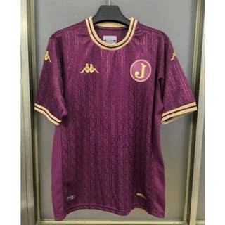 {S-4XL} 24-25 JVTS Home Camisa De Futebol ll Tamanho Mooca Retro Grená 1：1