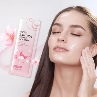 LAIKOU Máscara Noturna Antiacne com Extrato de Sakura Japonesa / Ilumina/ Reduz Rugas / Hidrata / Anti-idade 3g em Oferta na Shopee