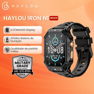 Haylou IRON N1 SmartWatch 2,13"AMOLED Display Avançado 5ATM À Prova D