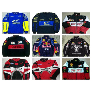 Jaqueta De Motocicleta Real Bordada Winter Plus Tamanho Inverno Mais Adequada Para Mulheres E Homens F1 Racing