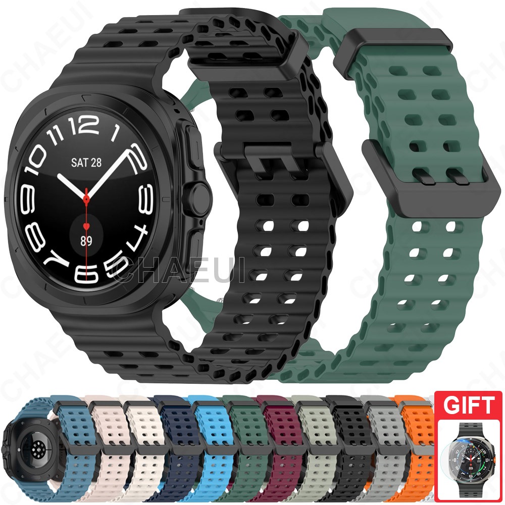 Acessórios De Pulseira De Silicone Substituição Macia Para Galaxy Watch Ultra 2025 47mm