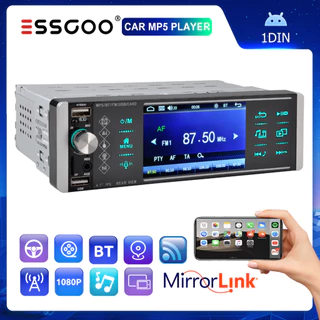 ESSGOO 4.1 " Touch Screen Rádio Estéreo 1 Din Carro Bluetooth MP5 Reprodutor De FM link Espelho Vedio Áudio USB AUX SD