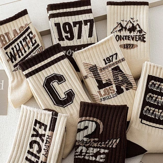 Meias De Basquetebol Esportivas Casuais Femininas Estilo ins
