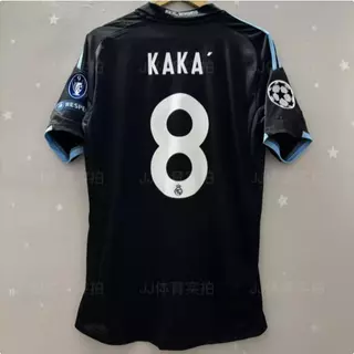 09-10 Real Madrid Fora Preto De Manga Curta No . 7 Raul 8 Kaka Marcelo 9 Camisa Retrô Ronaldo