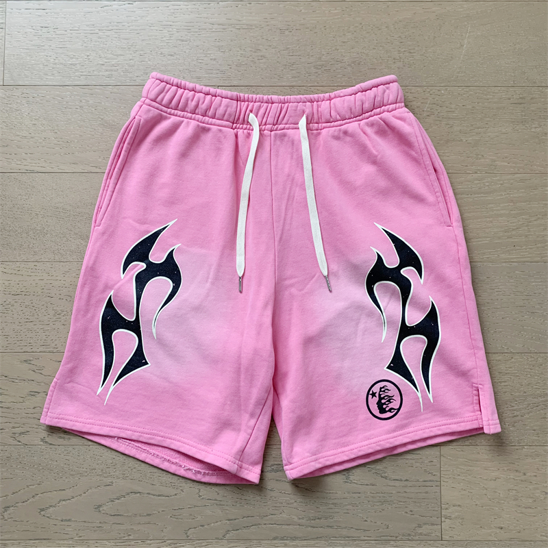Hellstar High Street Drawstring Shorts Casual Loose Moda Masculina