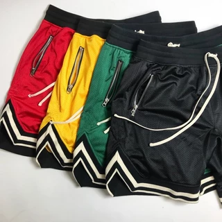 Basquetebol Calções Esportivos Casuais Masculinos Calças Curtas De Malha Respiráveis De Cinco Pontos Vestuário De Corrida De