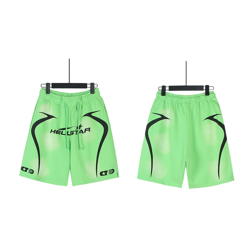 HELLSTAR CAP 10 High Street Casual Loose Sports Shorts para Homens