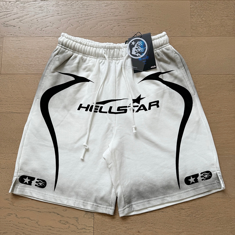 HELLSTAR CAP 10 High Street Casual Loose Sports Shorts para Homens