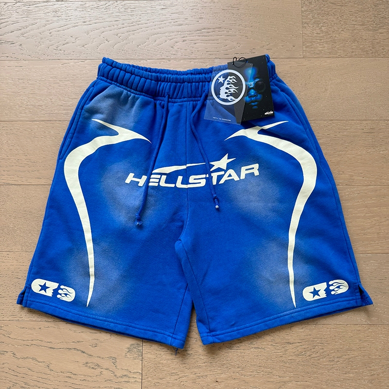 HELLSTAR CAP 10 High Street Casual Loose Sports Shorts para Homens