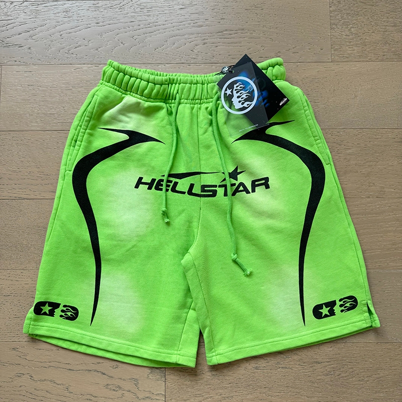 HELLSTAR CAP 10 High Street Casual Loose Sports Shorts para Homens